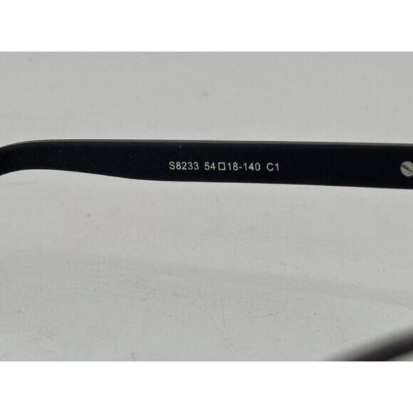 INSPIRA EYEWEAR - S8233 54-18-140 C1 Black Half Rim Metal Eyeglass Frames - Picture 4 of 8